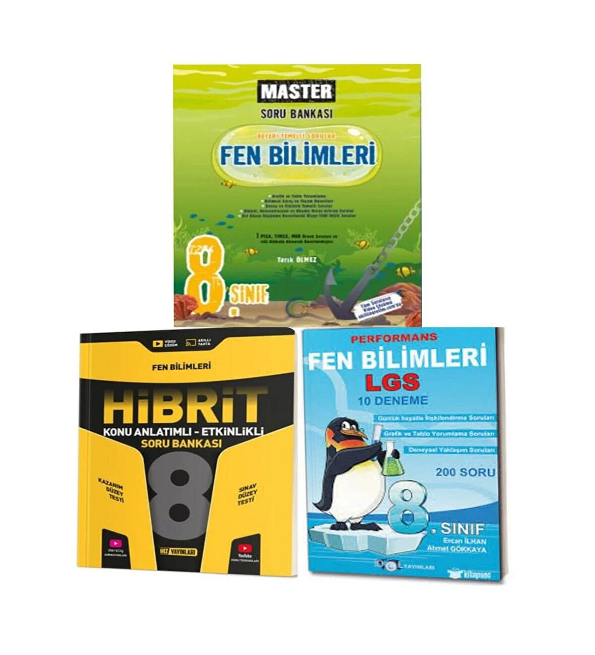 8. Sınıf Master Ve Hibrit Fen Bilimleri Soru Bankası Seti Ve 10'lu Branş Denemeleri