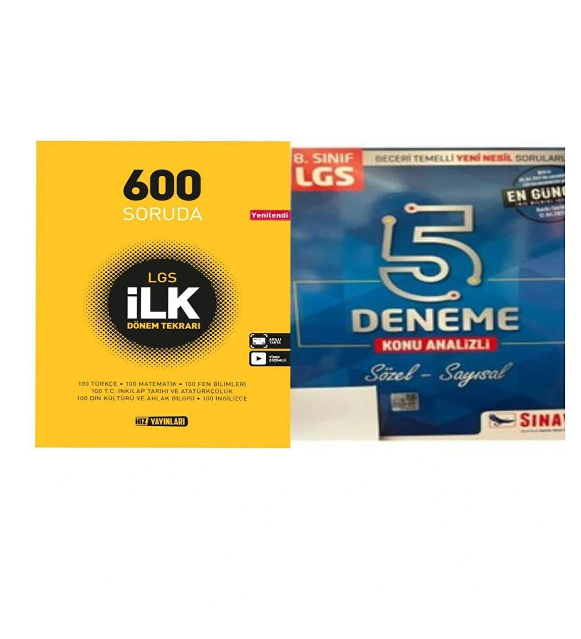 8. Sınıf 600 Soruda Lgs İlk Dönem Tekrarı Ve 5'li Deneme