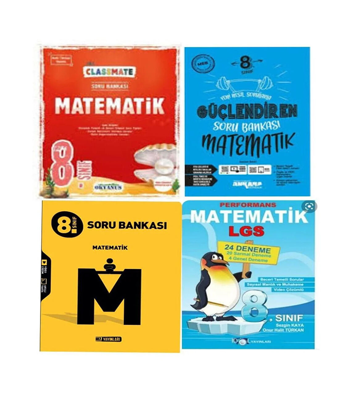 8. Sınıf Classmate+Güçlendiren Ve Hız Matematik Soru Bankası Seti Ve 24'lü Branş Denemeleri
