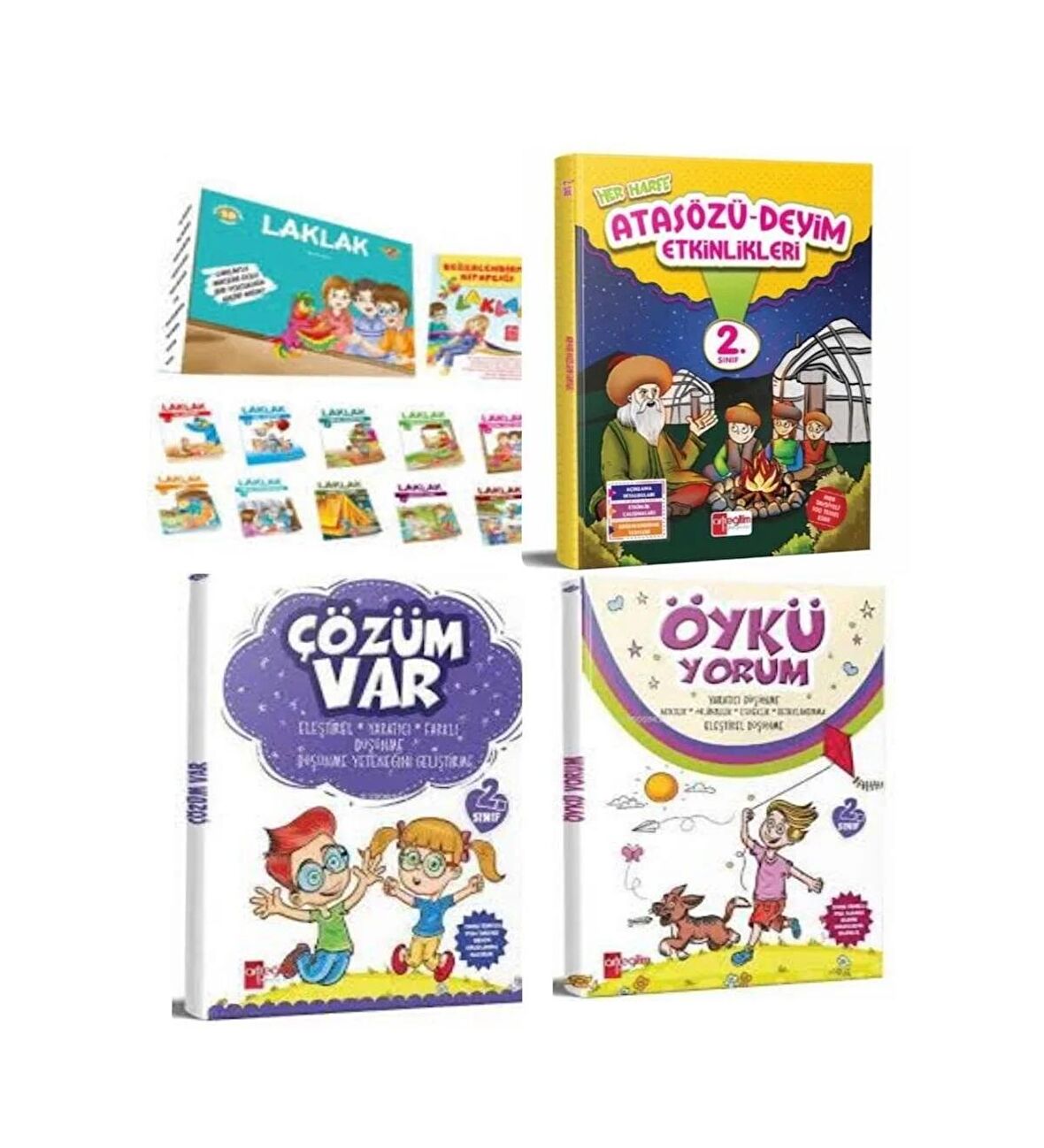 Laklak Hikaye Serisi 10 Kitap +Öykü Yorum+Çözüm Var Ve Atasözü-Deyimler