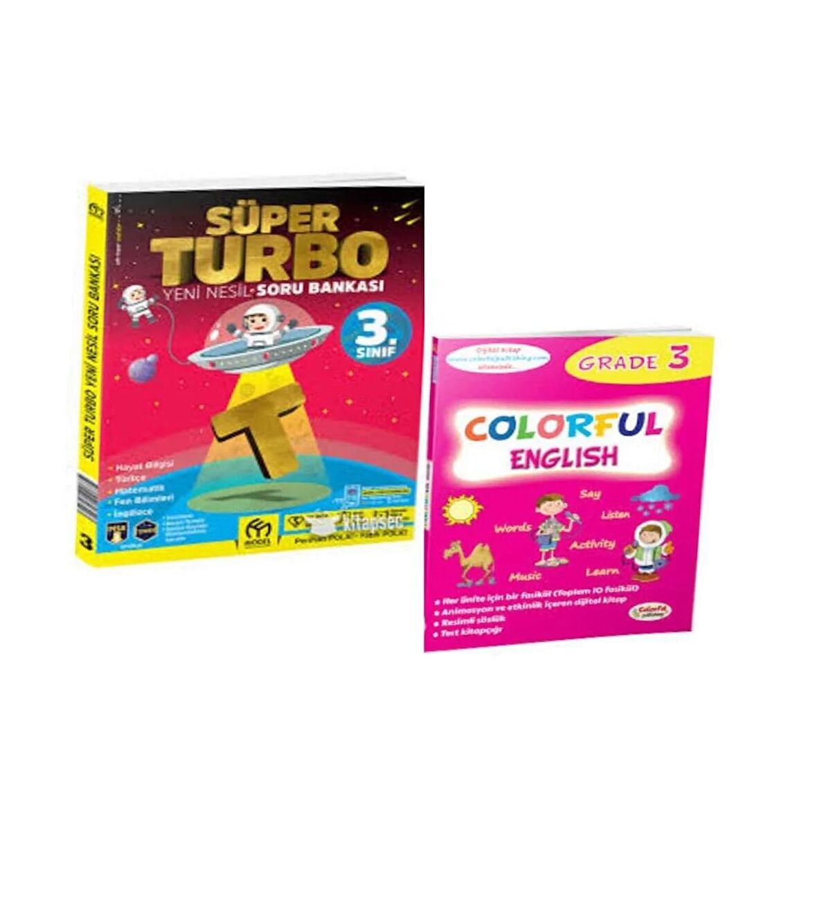 3. Sınıf Süper Turbo Soru Bankası Ve Colorful Englısh Grade 3