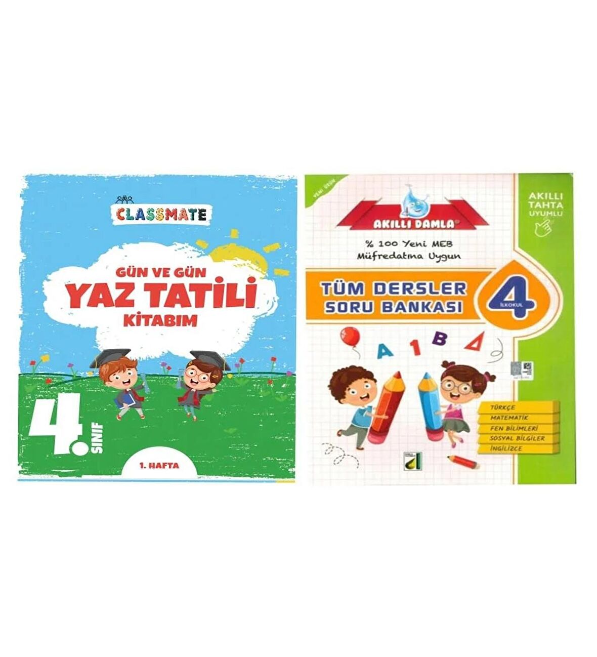 4. Sınıf Gün Ve Gün Yaz Tatili Kitabım+Tüm Dersler Soru Bankası
