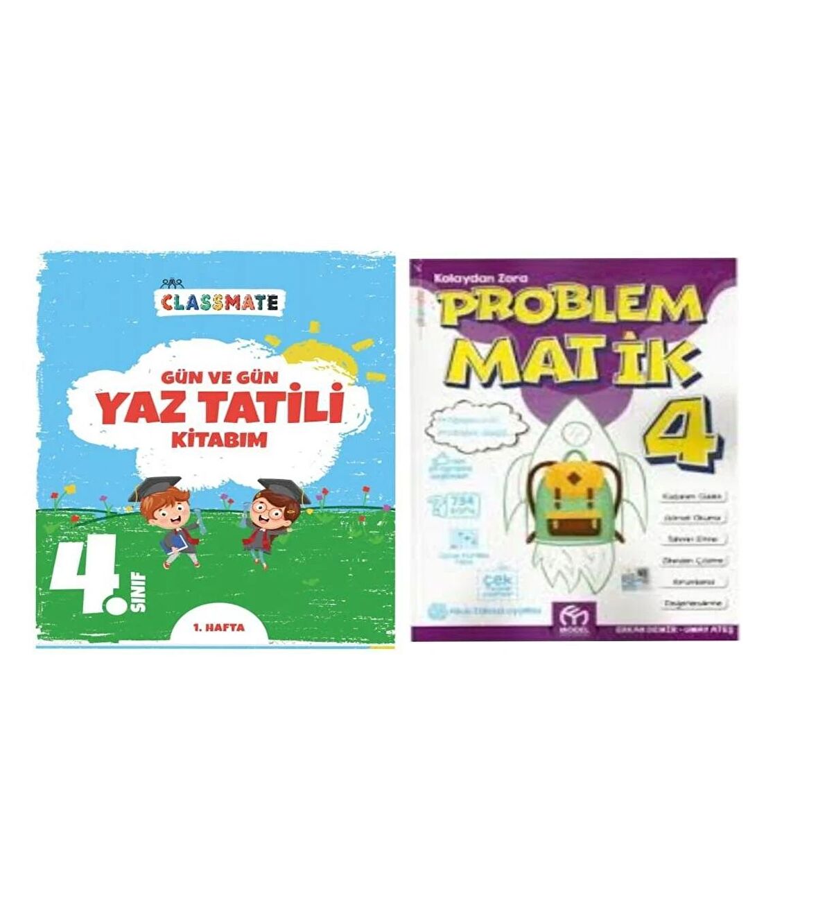 4. Sınıf Gün Ve Gün Yaz Tatili Kitabım Ve Problematik Kolaydan Zora