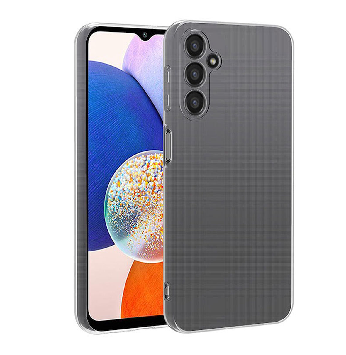 Samsung Galaxy A24 Uyumlu kamera korumalı Yumuşak Dokulu ve Şık Koruma Şeffaf Kılıf