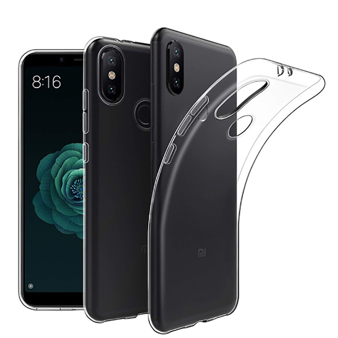 Xiaomi Redmi Note 5 Pro Uyumlu kamera korumalı Yumuşak Dokulu ve Şık Koruma Şeffaf Kılıf