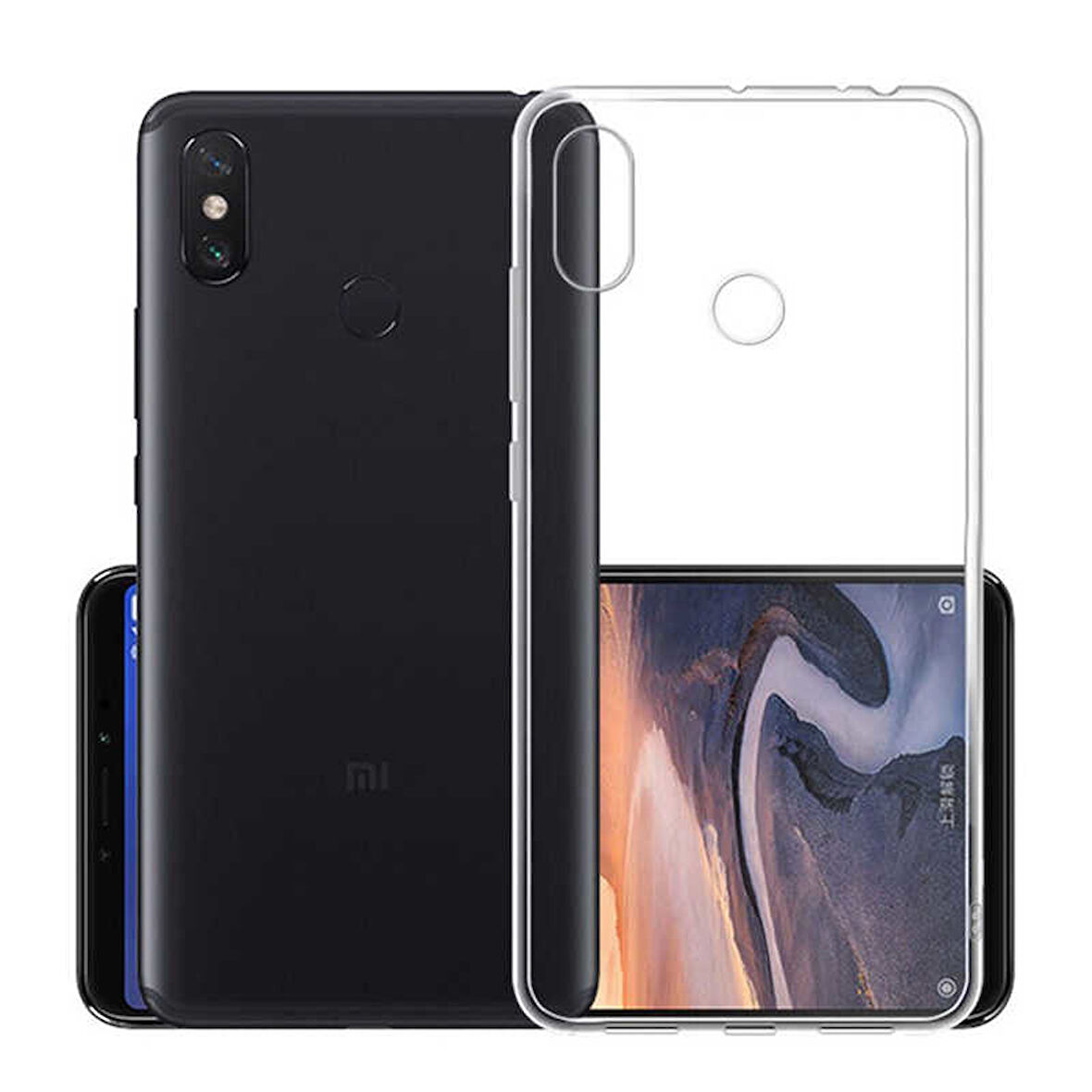 Xiaomi Mi Max 3 Uyumlu kamera korumalı Yumuşak Dokulu ve Şık Koruma Şeffaf Kılıf