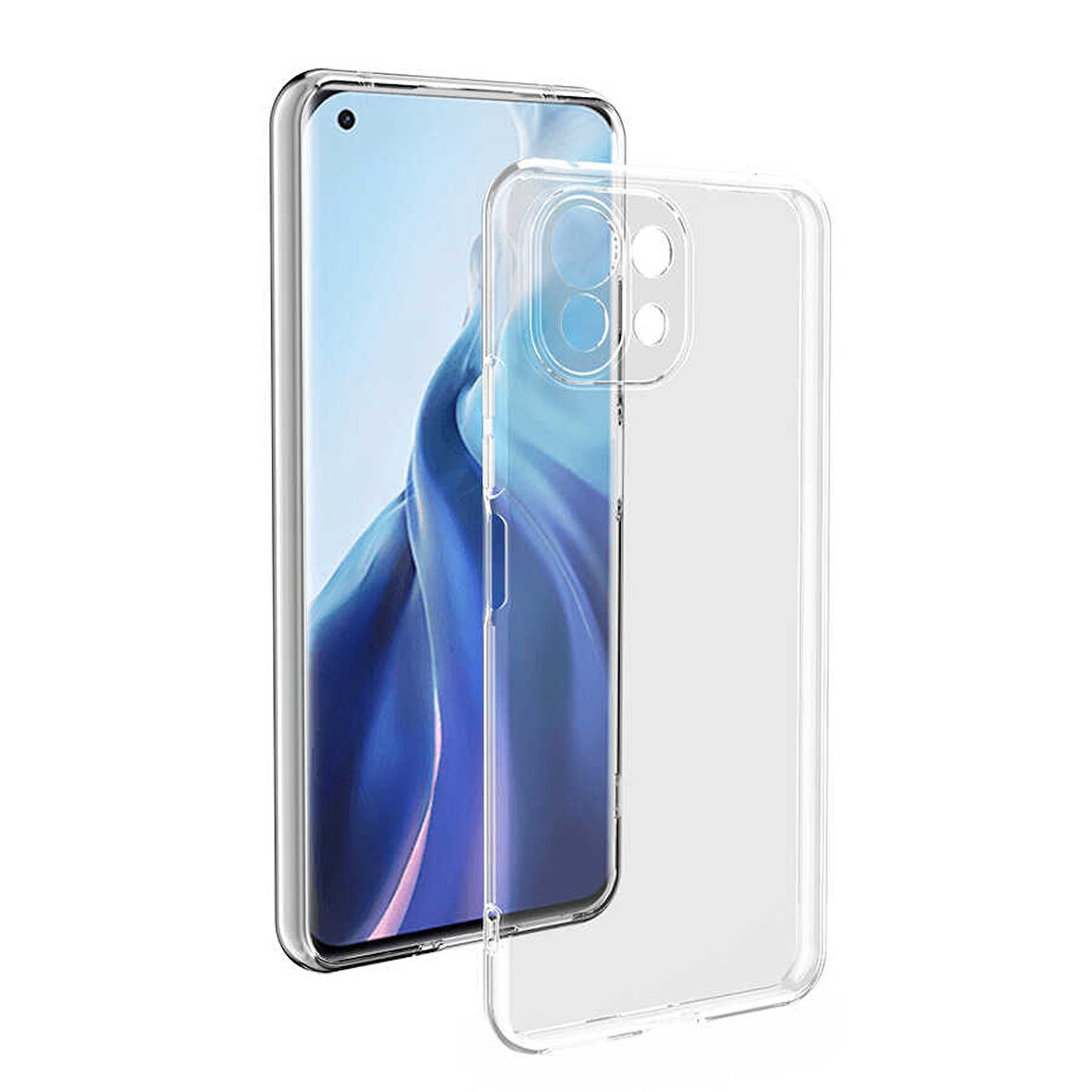 Xiaomi Mi 11 Lite Uyumlu kamera korumalı Yumuşak Dokulu ve Şık Koruma Şeffaf Kılıf
