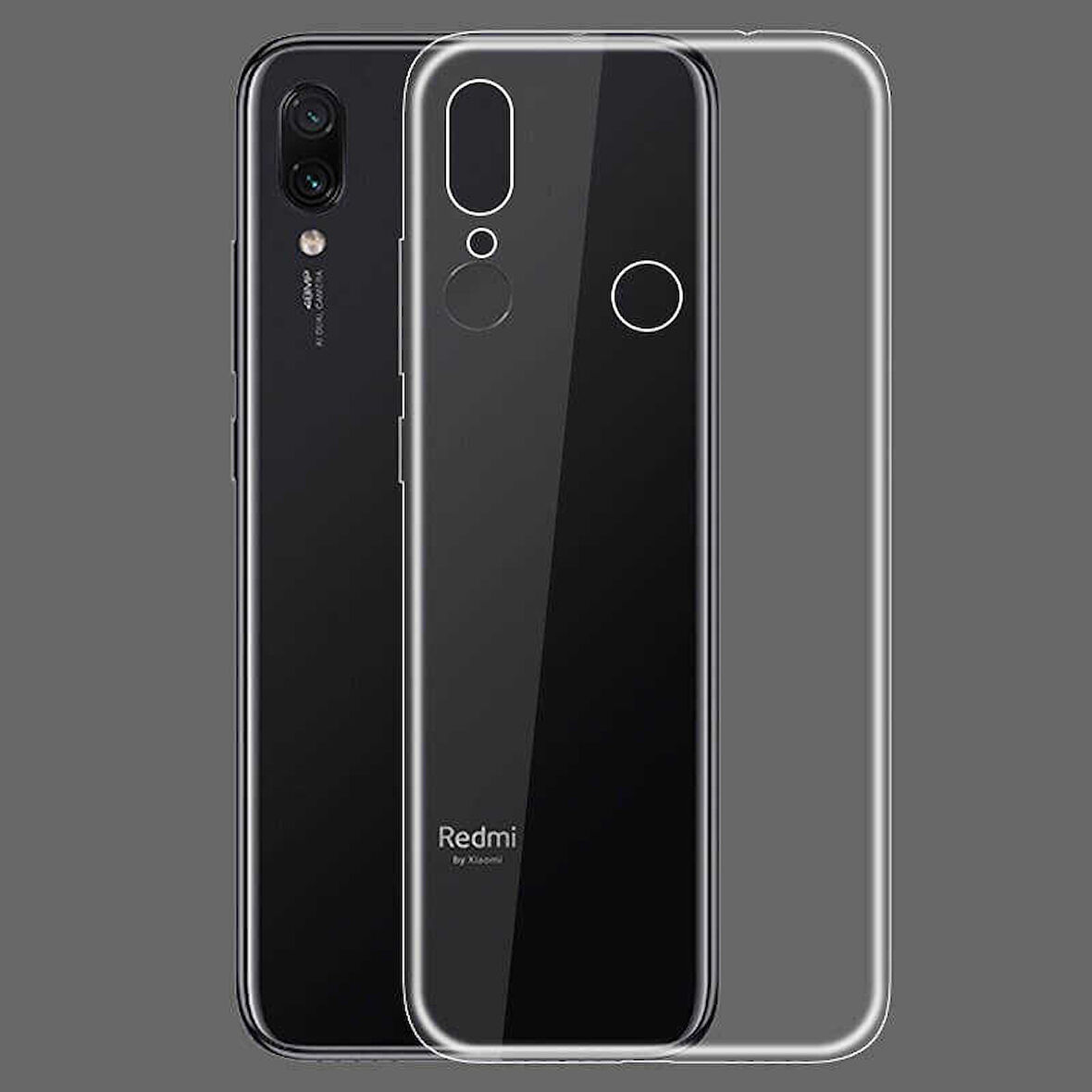 Xiaomi Redmi Note 7 Uyumlu kamera korumalı Yumuşak Dokulu ve Şık Koruma Şeffaf Kılıf
