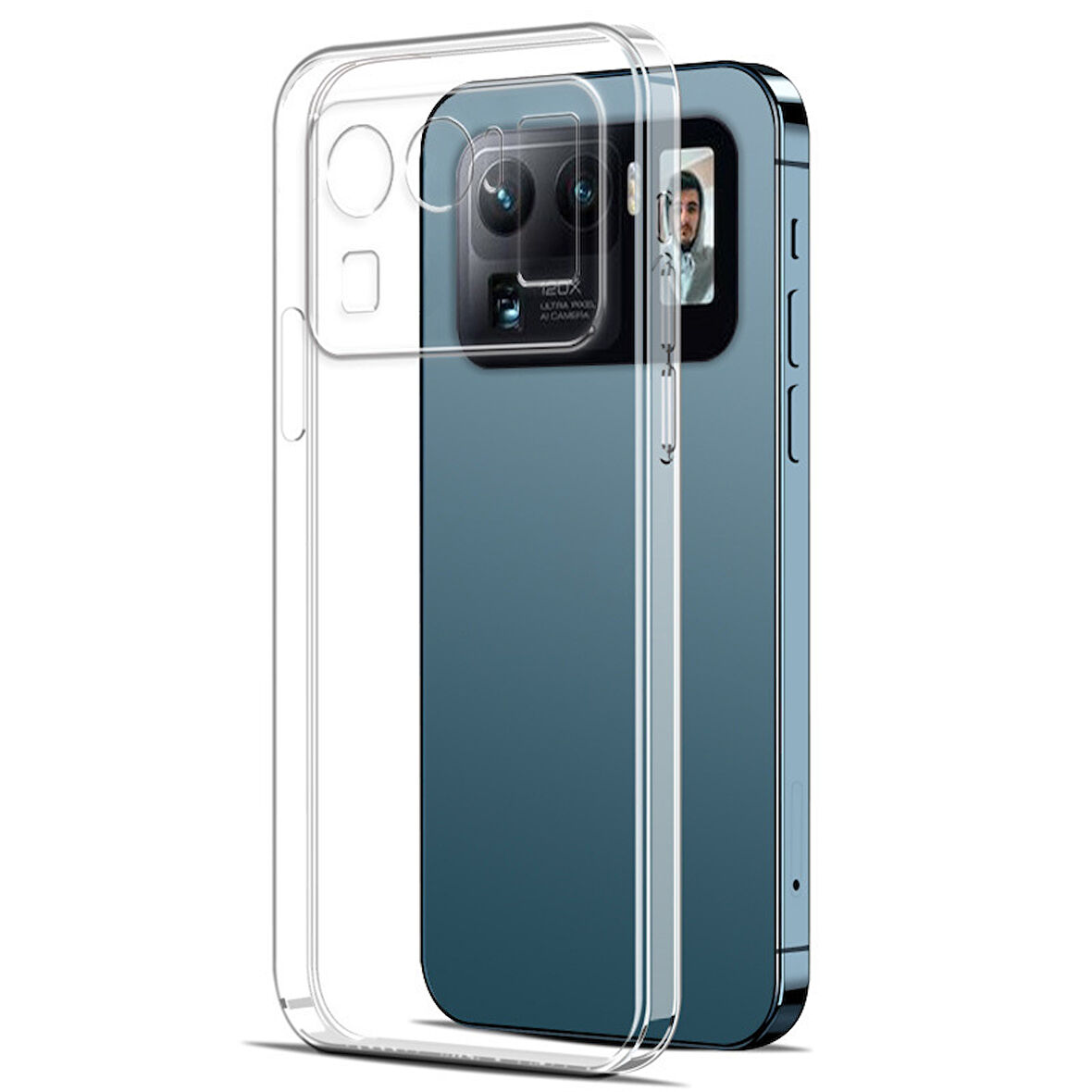 Xiaomi Mi 11 Ultra Uyumlu kamera korumalı Yumuşak Dokulu ve Şık Koruma Şeffaf Kılıf