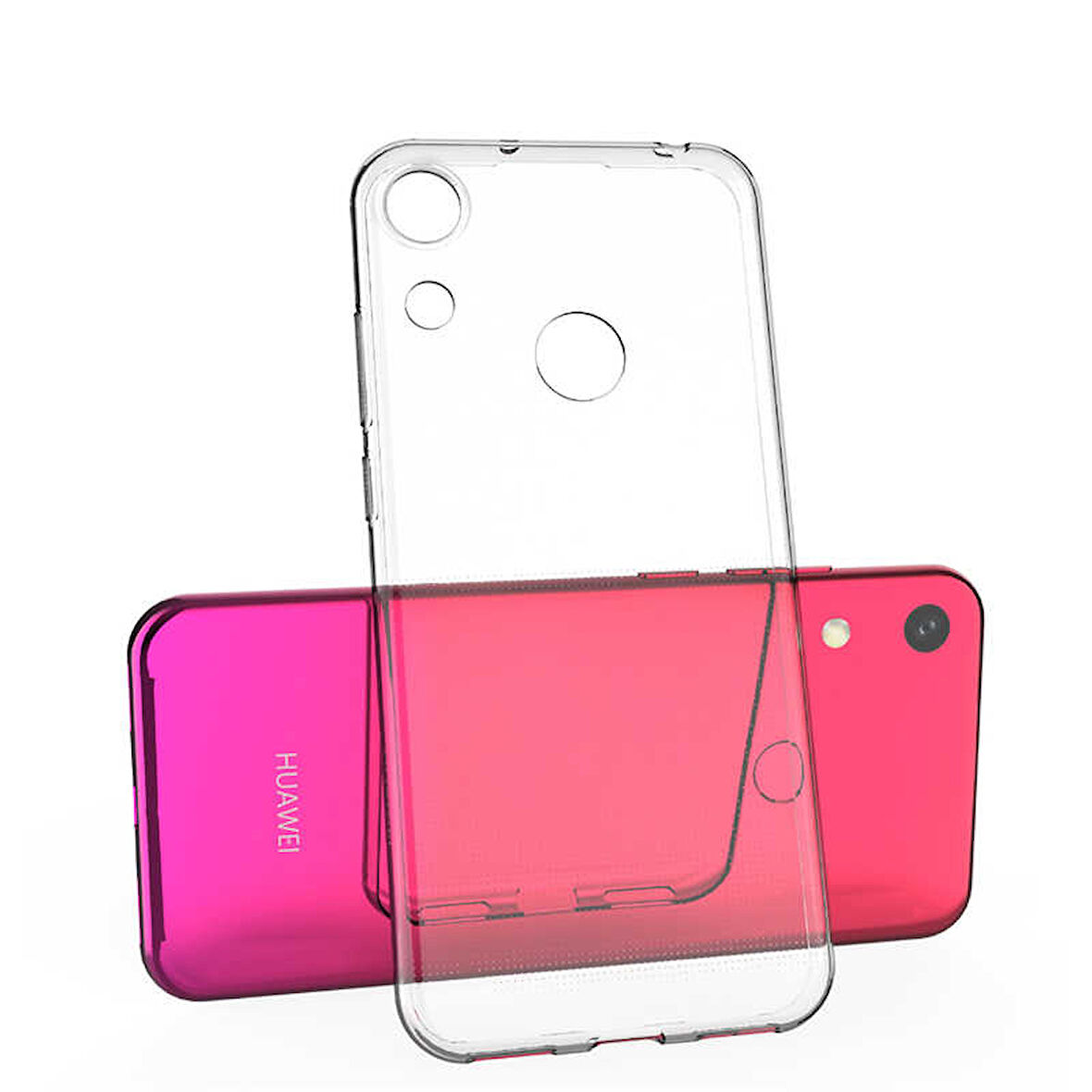 Huawei Honor 8A Uyumlu kamera korumalı Yumuşak Dokulu ve Şık Koruma Şeffaf Kılıf