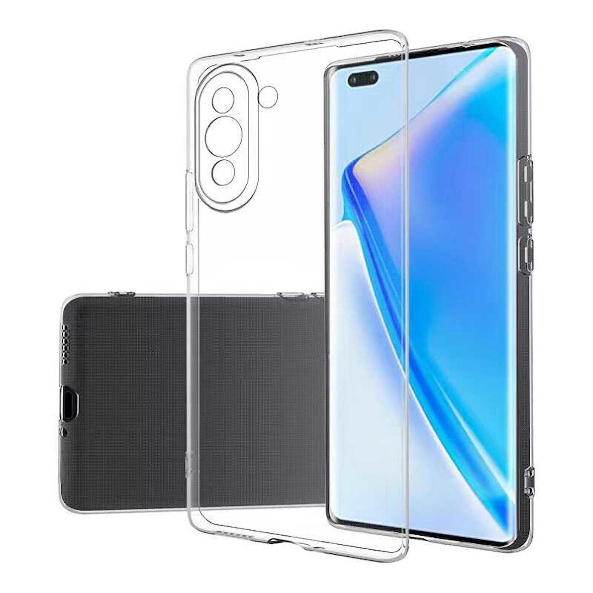 Huawei Nova 10 Pro Uyumlu kamera korumalı Yumuşak Dokulu ve Şık Koruma Şeffaf Kılıf