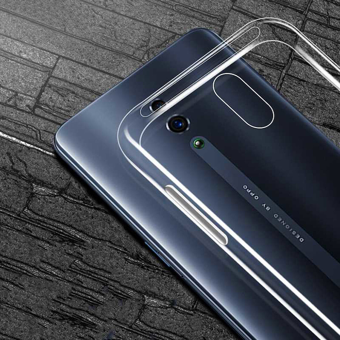 Oppo Reno Uyumlu kamera korumalı Yumuşak Dokulu ve Şık Koruma Şeffaf Kılıf