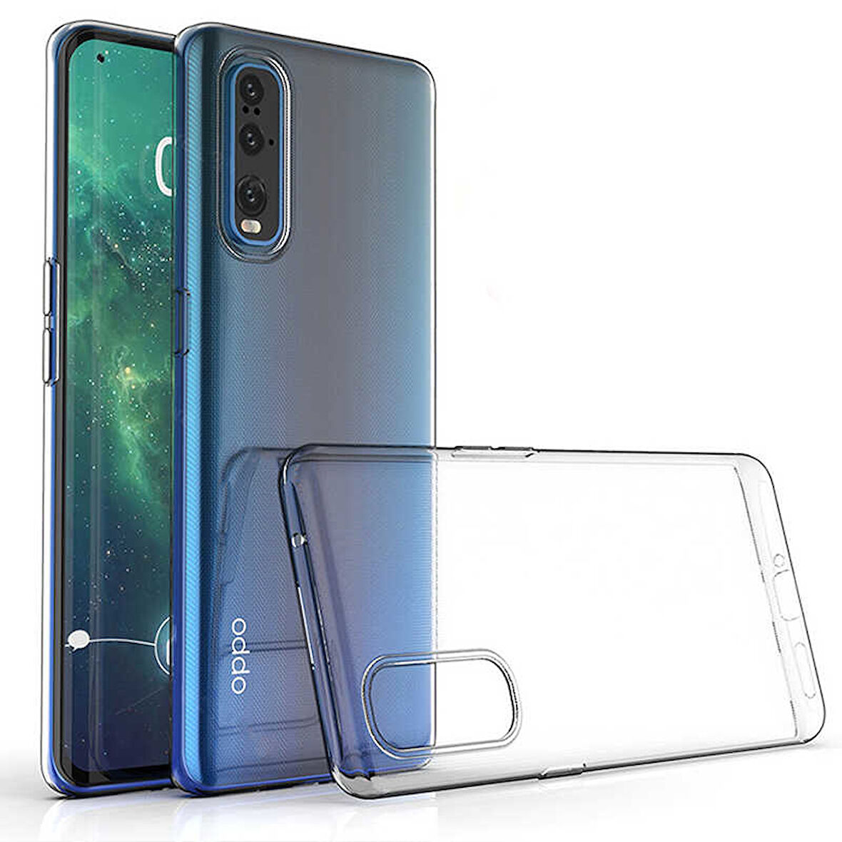 Oppo Reno 3 Pro 5G Uyumlu kamera korumalı Yumuşak Dokulu ve Şık Koruma Şeffaf Kılıf