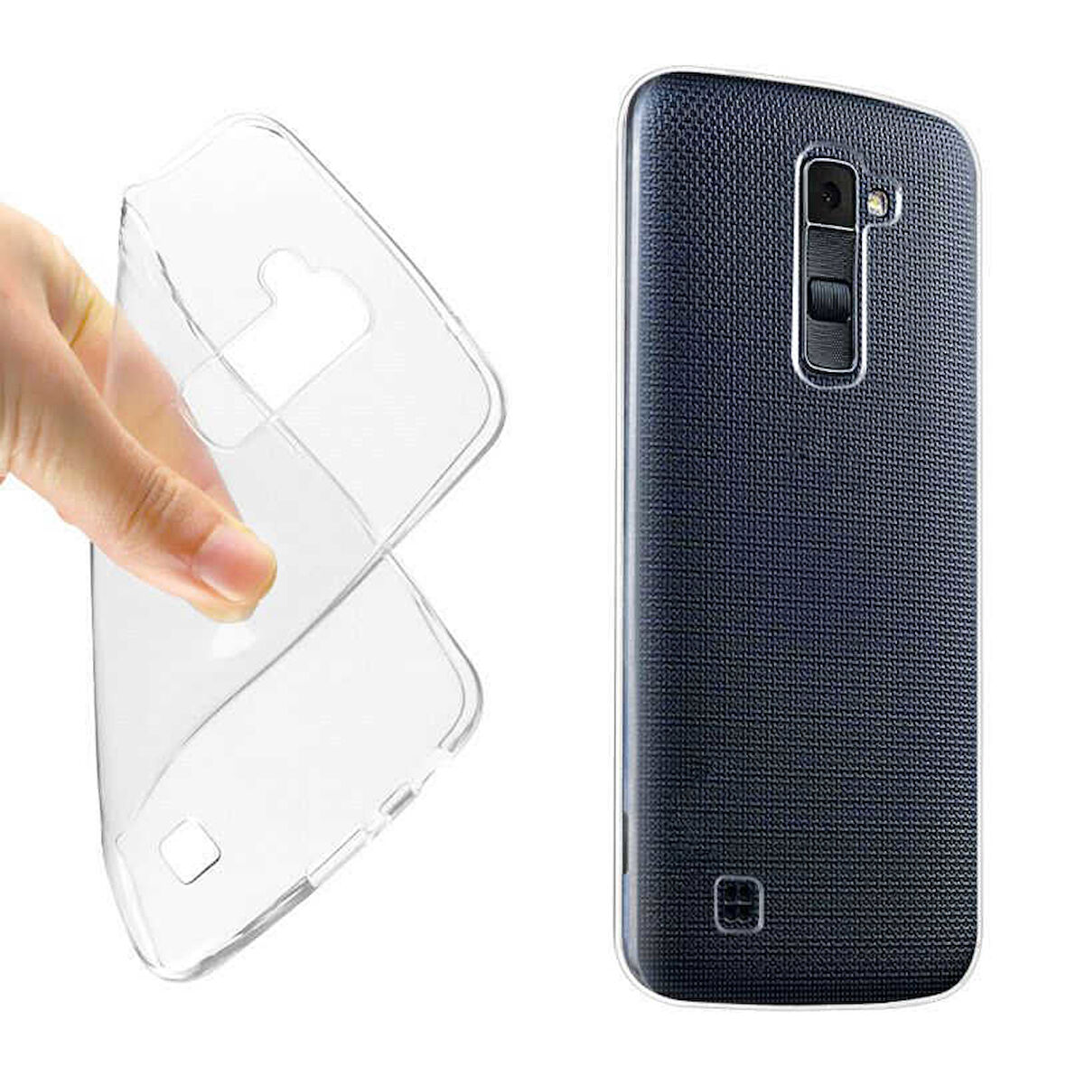 LG Stylus 2 Uyumlu kamera korumalı Yumuşak Dokulu ve Şık Koruma Şeffaf Kılıf