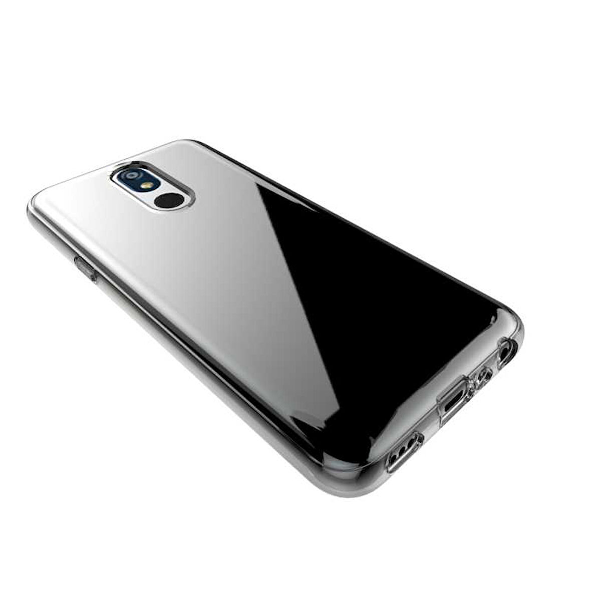 LG K40 Uyumlu kamera korumalı Yumuşak Dokulu ve Şık Koruma Şeffaf Kılıf