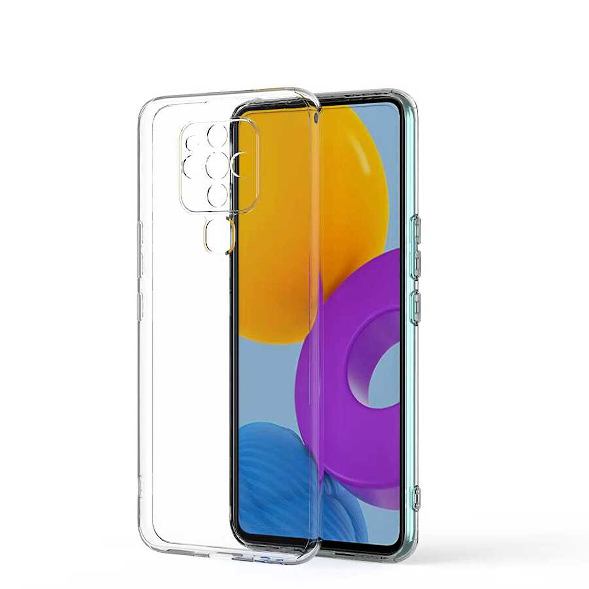 Tecno Camon 16 Uyumlu kamera korumalı Yumuşak Dokulu ve Şık Koruma Şeffaf Kılıf