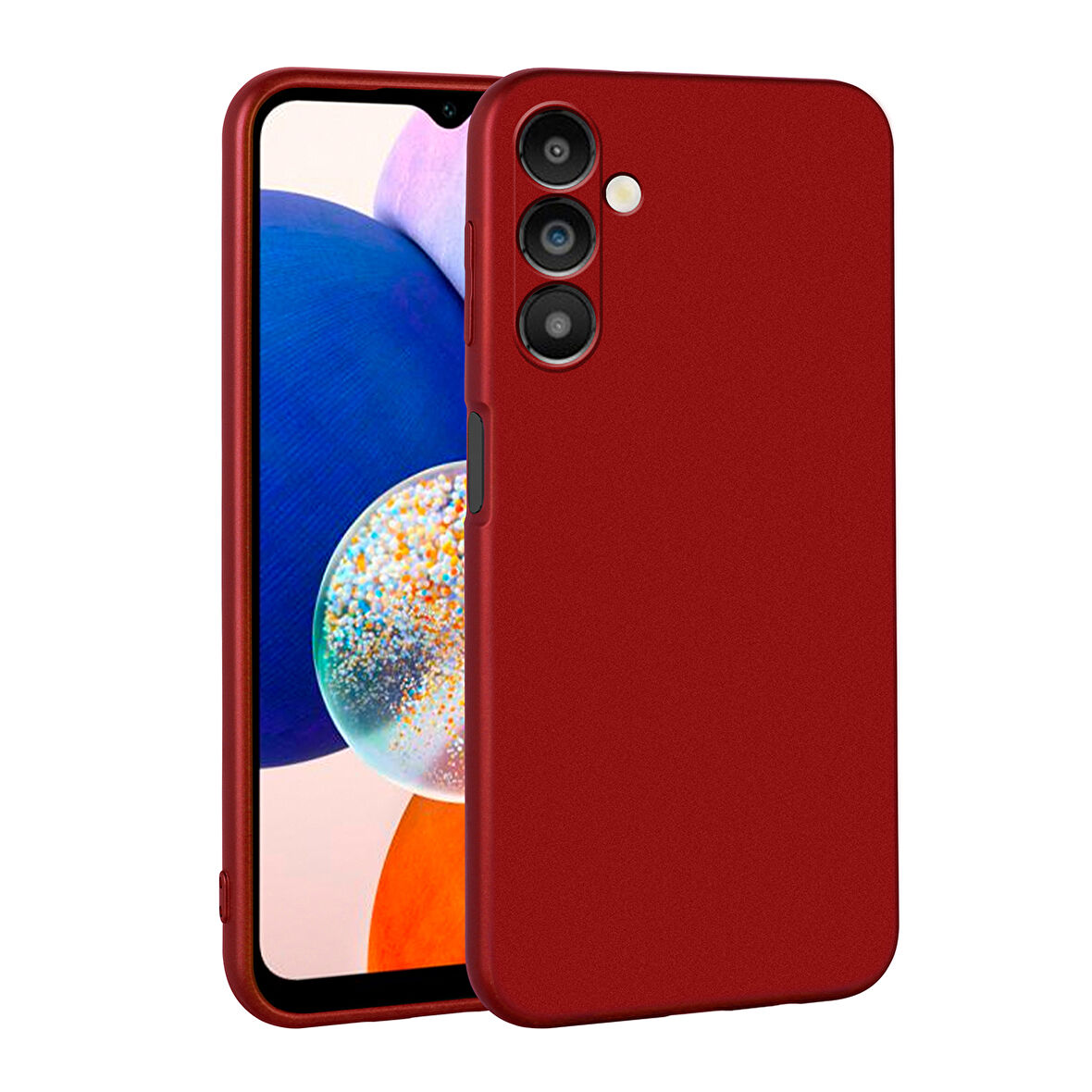 Samsung Galaxy A14 Uyumlu Kılıf Esnek ve Darbe Emici Renkli Koruyucu Kapak