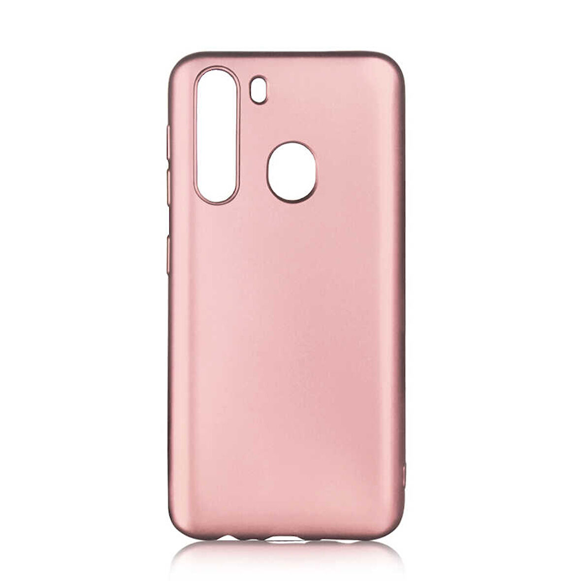 Samsung Galaxy A21 Uyumlu Kılıf Esnek ve Darbe Emici Renkli Koruyucu Kapak