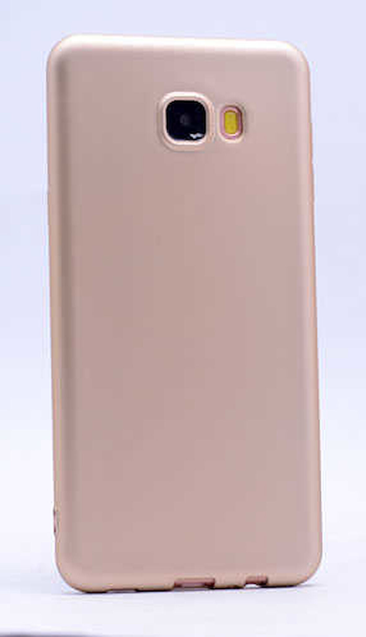 Samsung Galaxy C7 Uyumlu Kılıf Esnek ve Darbe Emici Renkli Koruyucu Kapak