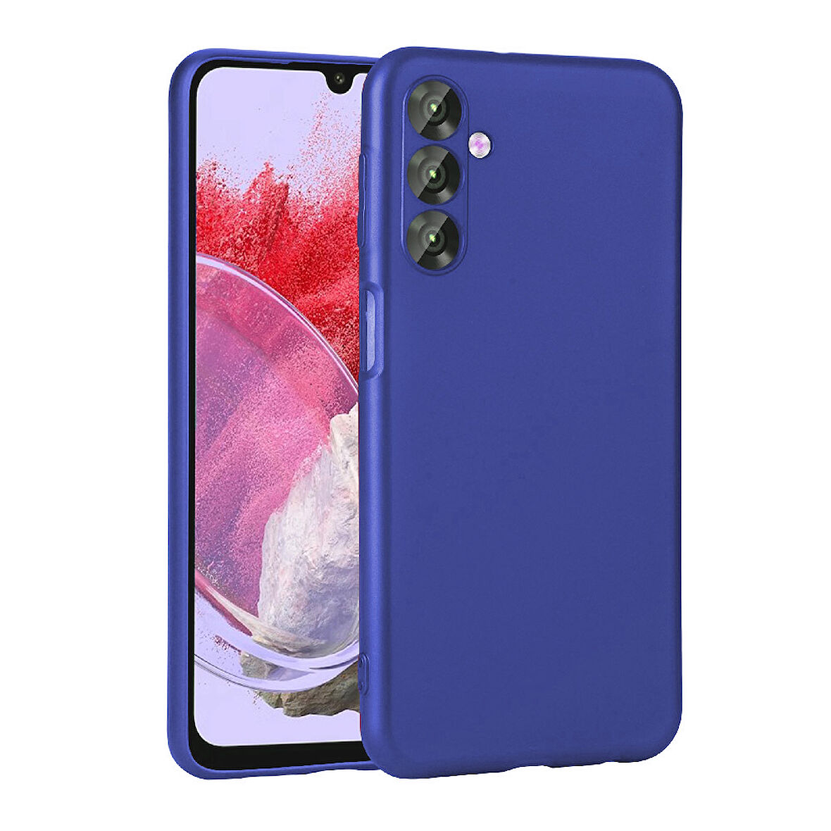 Samsung Galaxy M34 5G Uyumlu Kılıf Esnek ve Darbe Emici Renkli Koruyucu Kapak