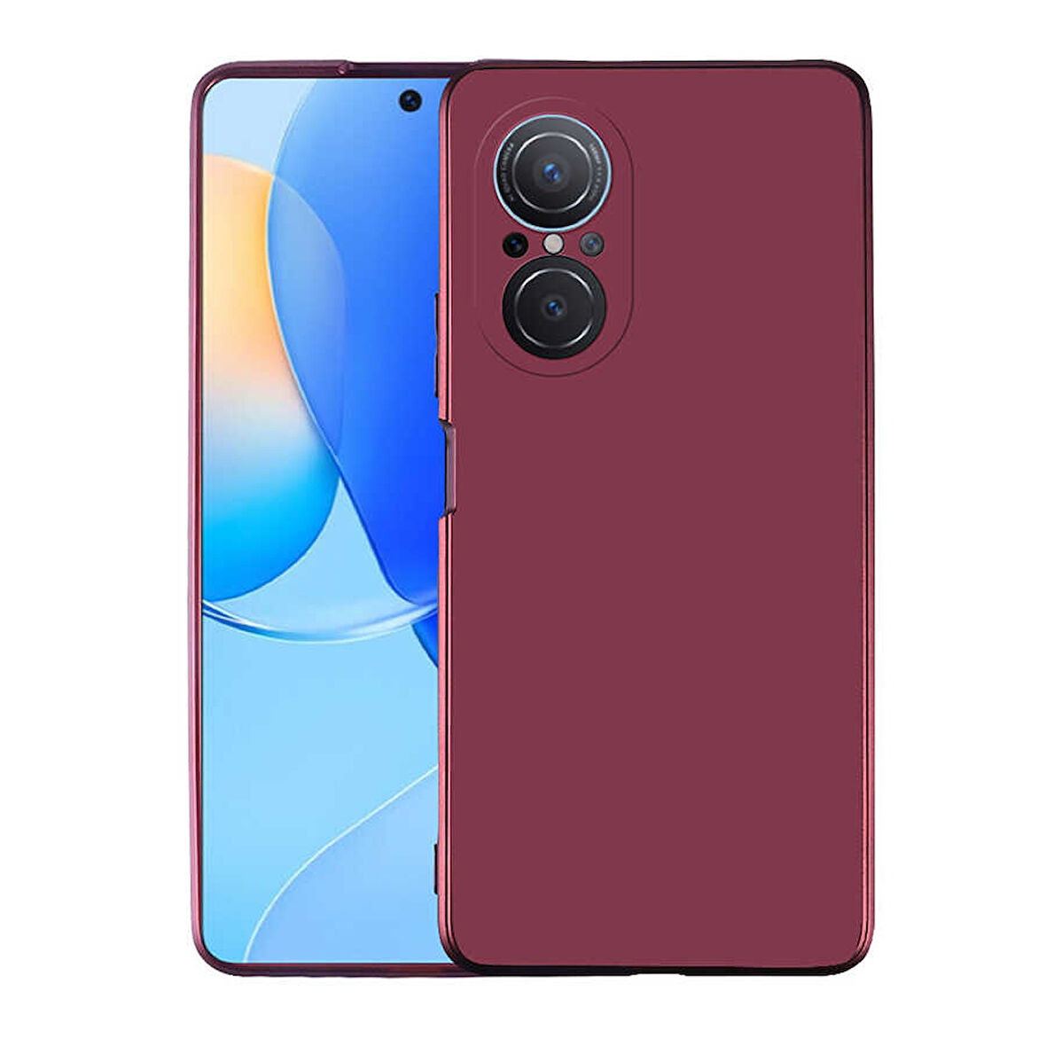 Huawei Nova 9 SE Uyumlu Kılıf Esnek ve Darbe Emici Renkli Koruyucu Kapak