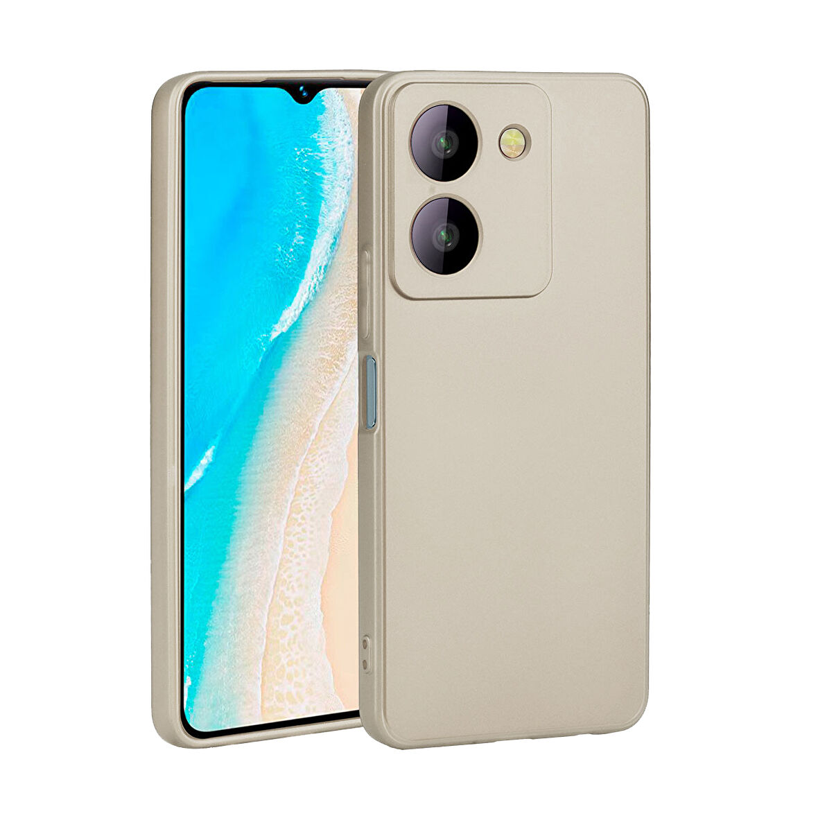 Vivo Y36 4G Uyumlu Kılıf Esnek ve Darbe Emici Renkli Koruyucu Kapak