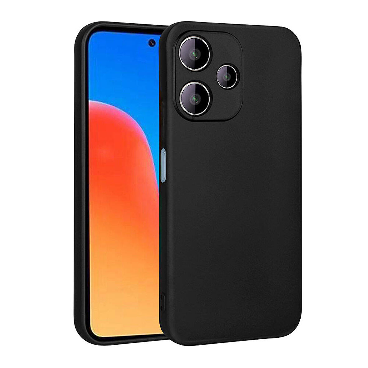 Xiaomi Redmi 12 5G Uyumlu Kılıf Esnek ve Darbe Emici Renkli Koruyucu Kapak