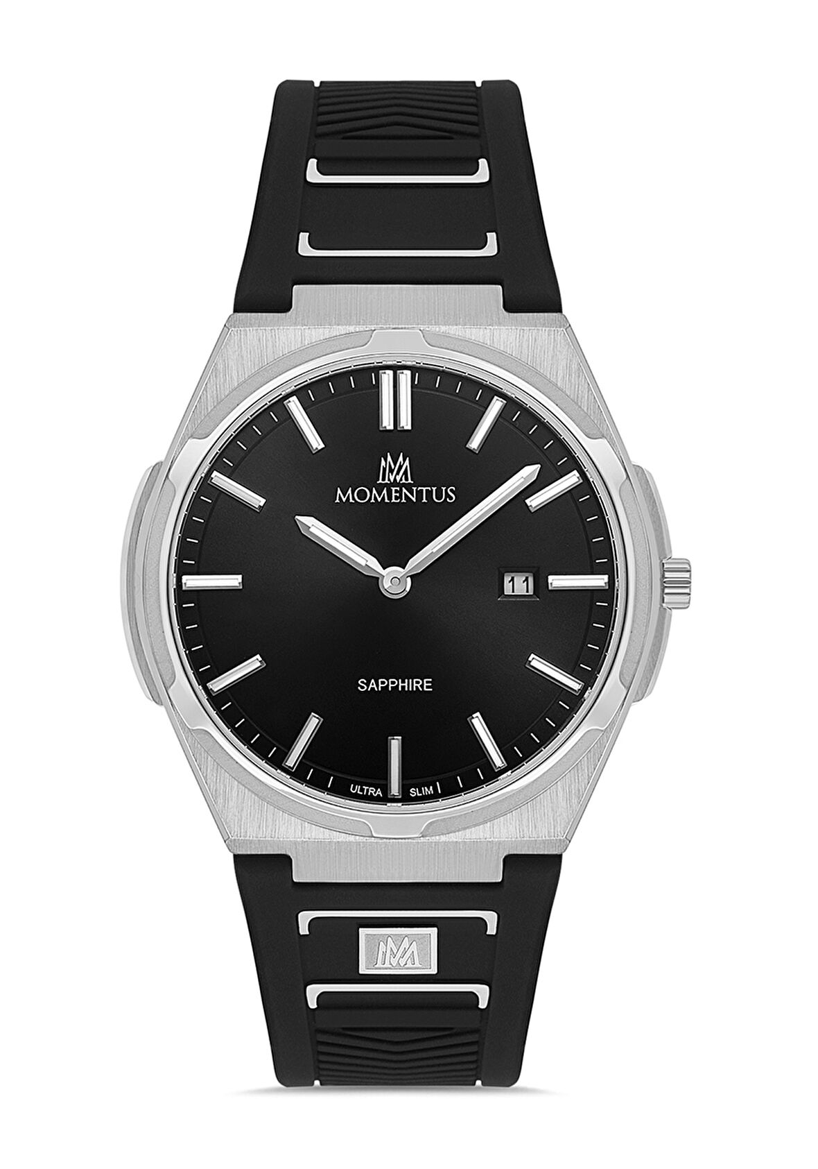 Momentus Siyah Silikon Kordon Erkek Kol Saati EM390S-04BS