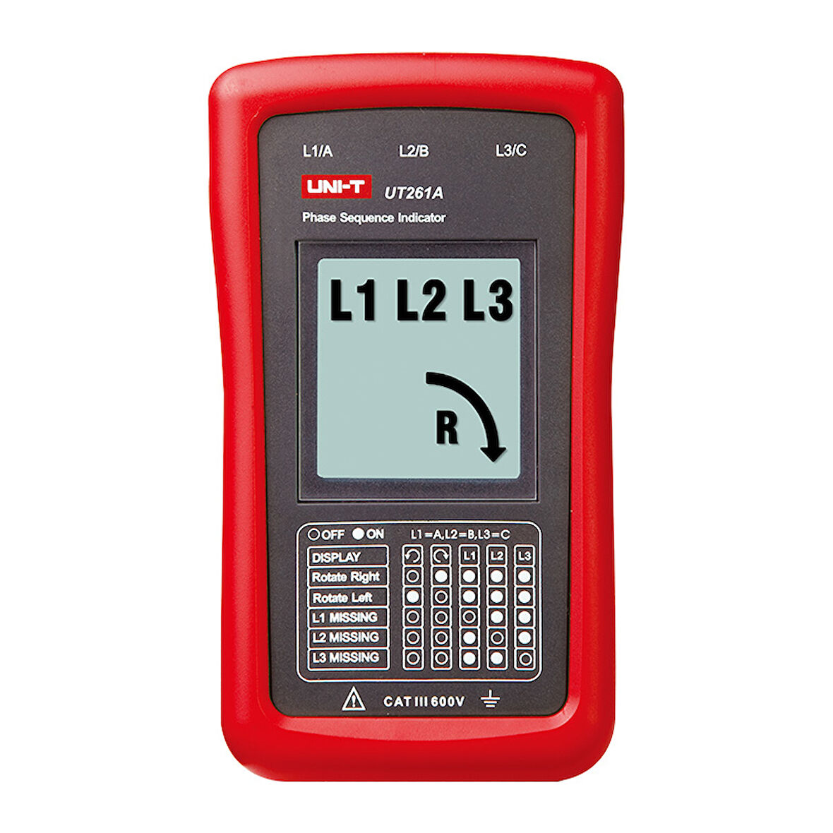 Ut261A Faz Sırası Ve Motor Yönü Ölçer 