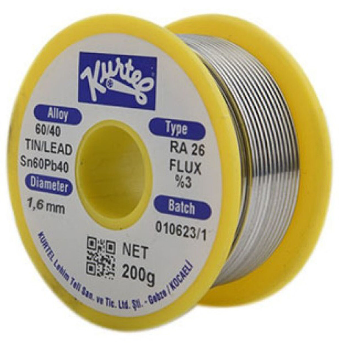 Kurtel 1.60 mm 60/40 200 Gr Lehim Teli 