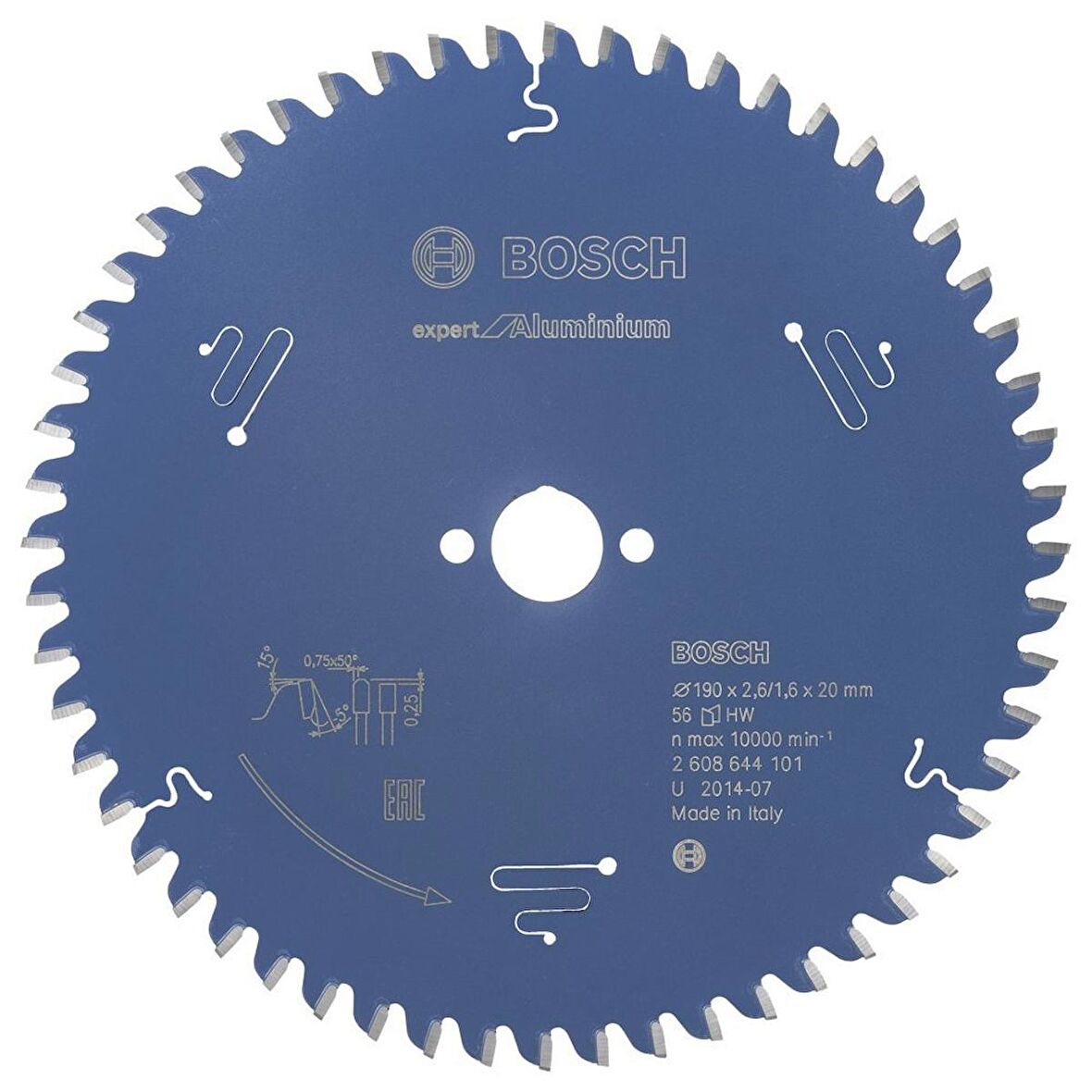 BOSCH EXW DAİRE TESTERE BIÇAĞI 190*20 MM 56 DİŞ