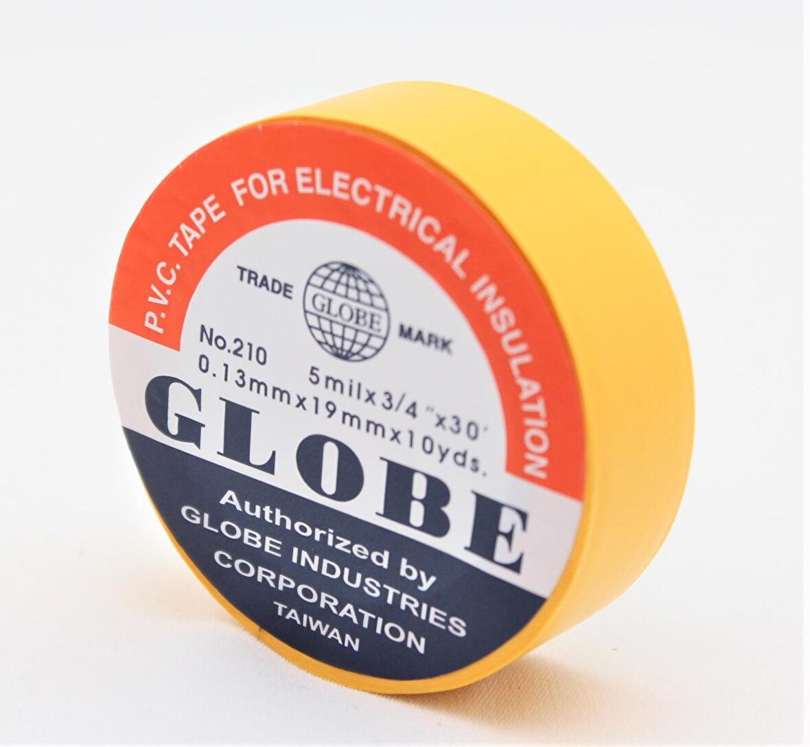 GLOBE PVC ELEKTRİK İZOLASYON BANT  "0.13x19x10Yards"  (SARI)