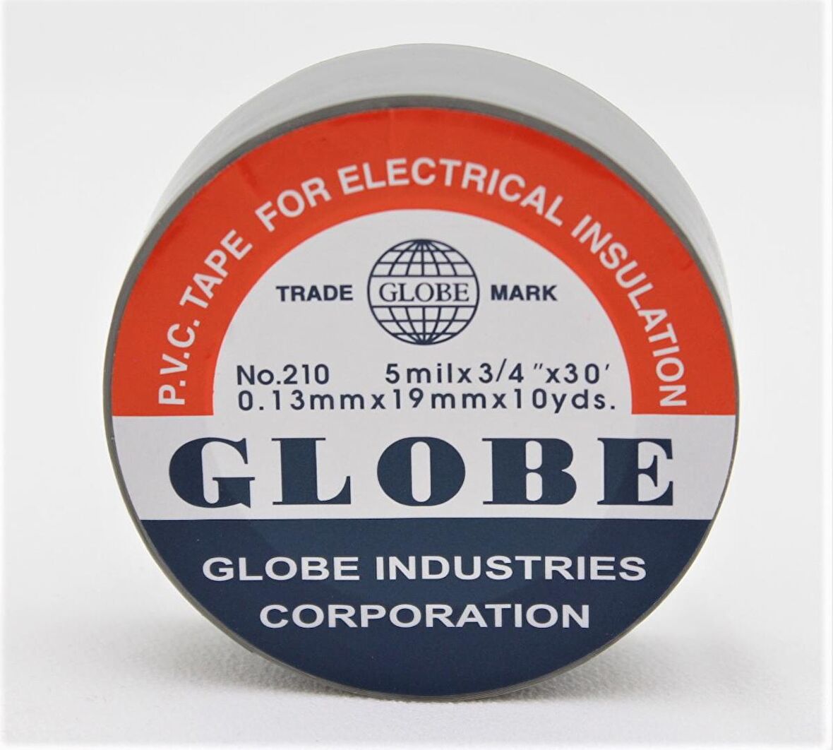 GLOBE PVC ELEKTRİK İZOLASYON BANT  "0.13x19x10Yrds"  (GRİ) (500'Lü 1 KOLİ)
