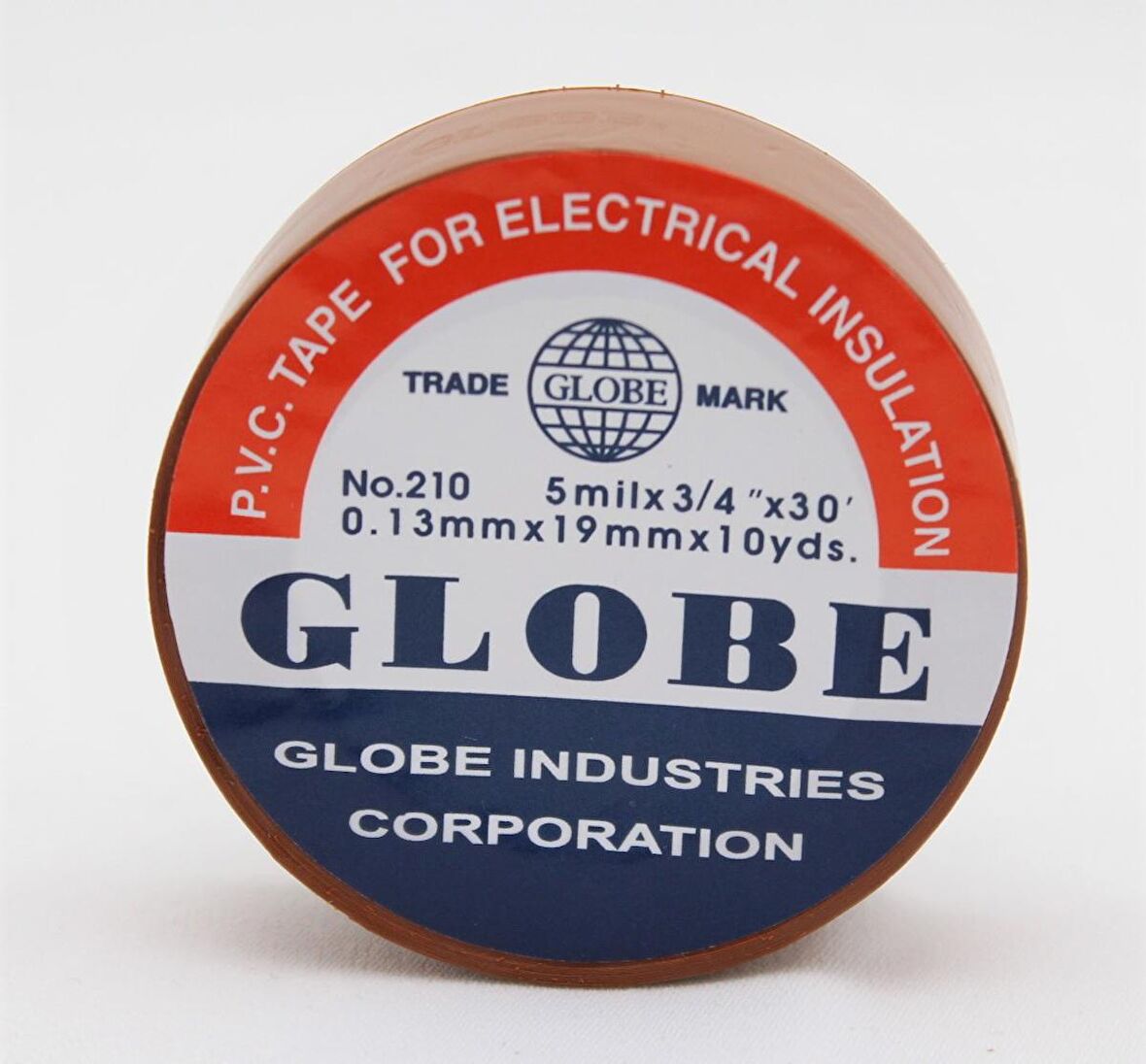 GLOBE PVC ELEKTRİK İZOLASYON BANT  "0.13x19x10Yrds"  (KAHVERENGİ) (500'Lü 1 KOLİ)
