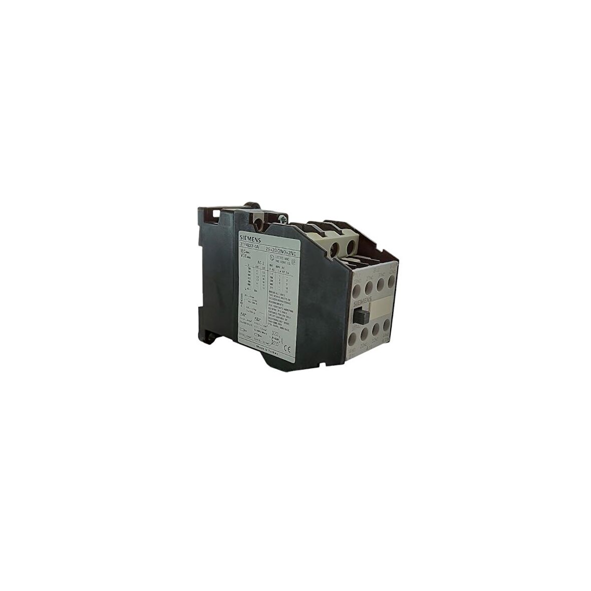 SİEMENS 3Tf4222-0Ap0 7.5Kw 16A Üç Fazlı Güç Kontaktörü 230V Ac 2No 2Nc Boy 1