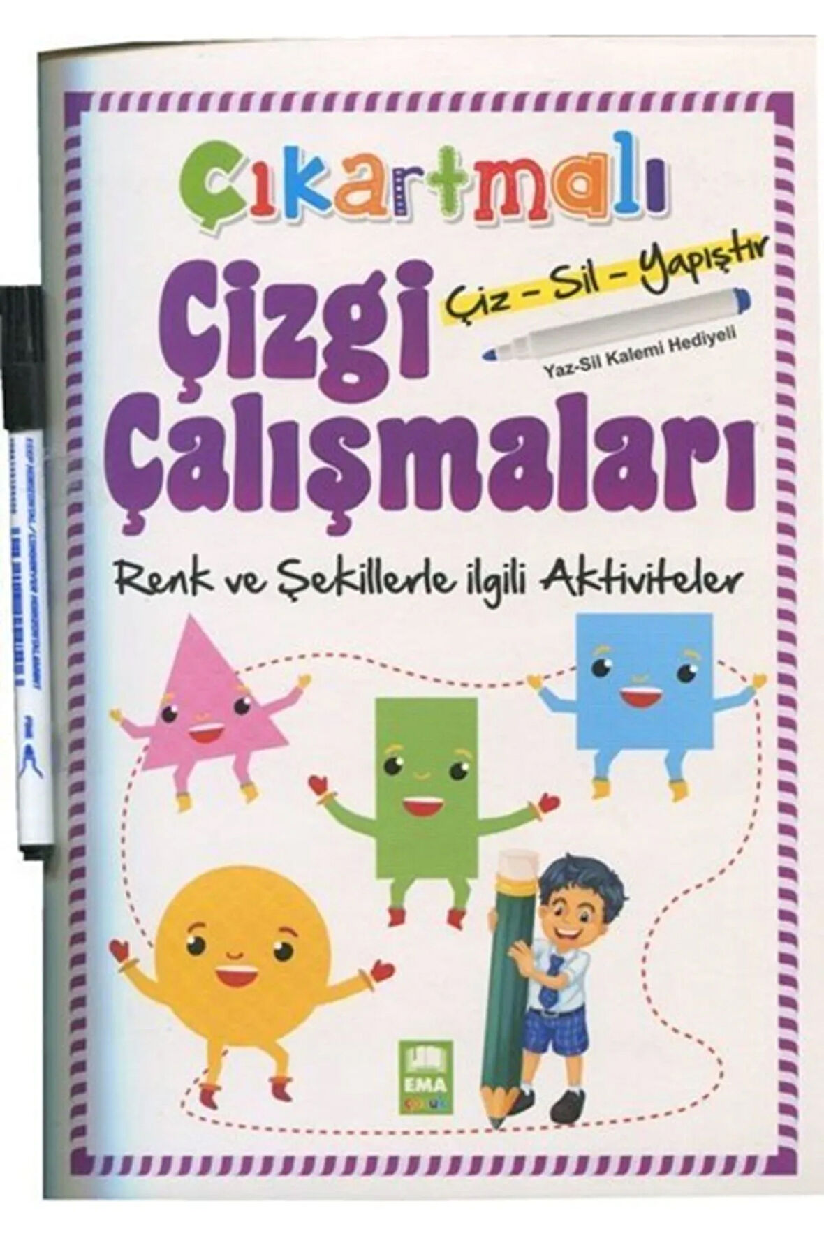 Çıkartmalı Çizgi Çalışmaları Renk Ve Şekillerle Ilgili Aktiviteler Kolektif