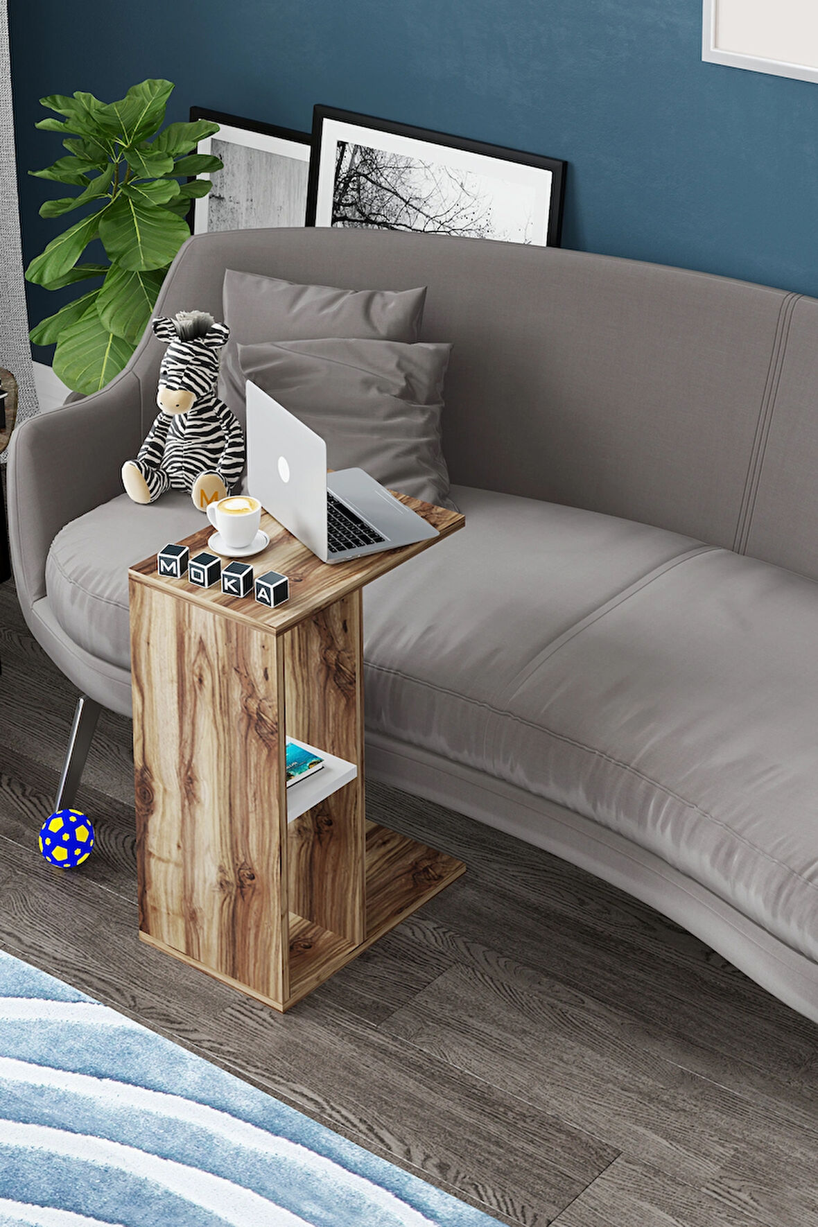 e-Moka Raflı C Sehpa