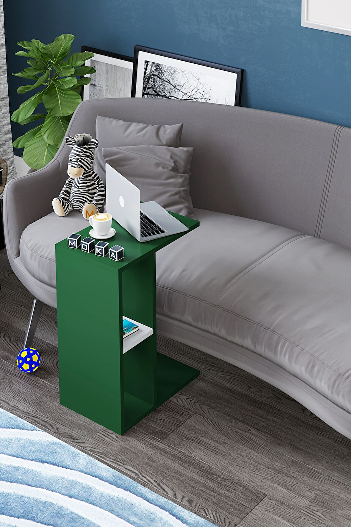 e-Moka Raflı C Sehpa