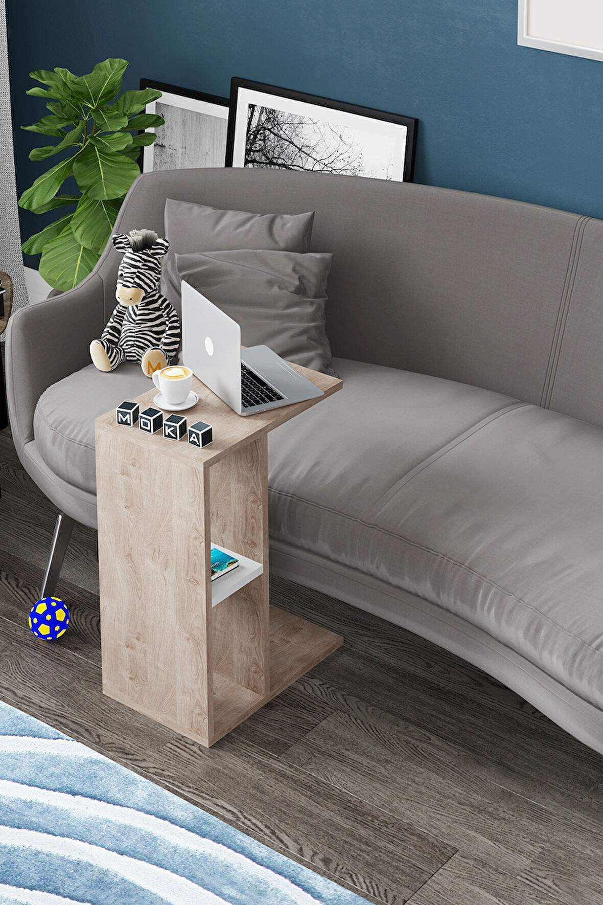 e-Moka Raflı C Sehpa