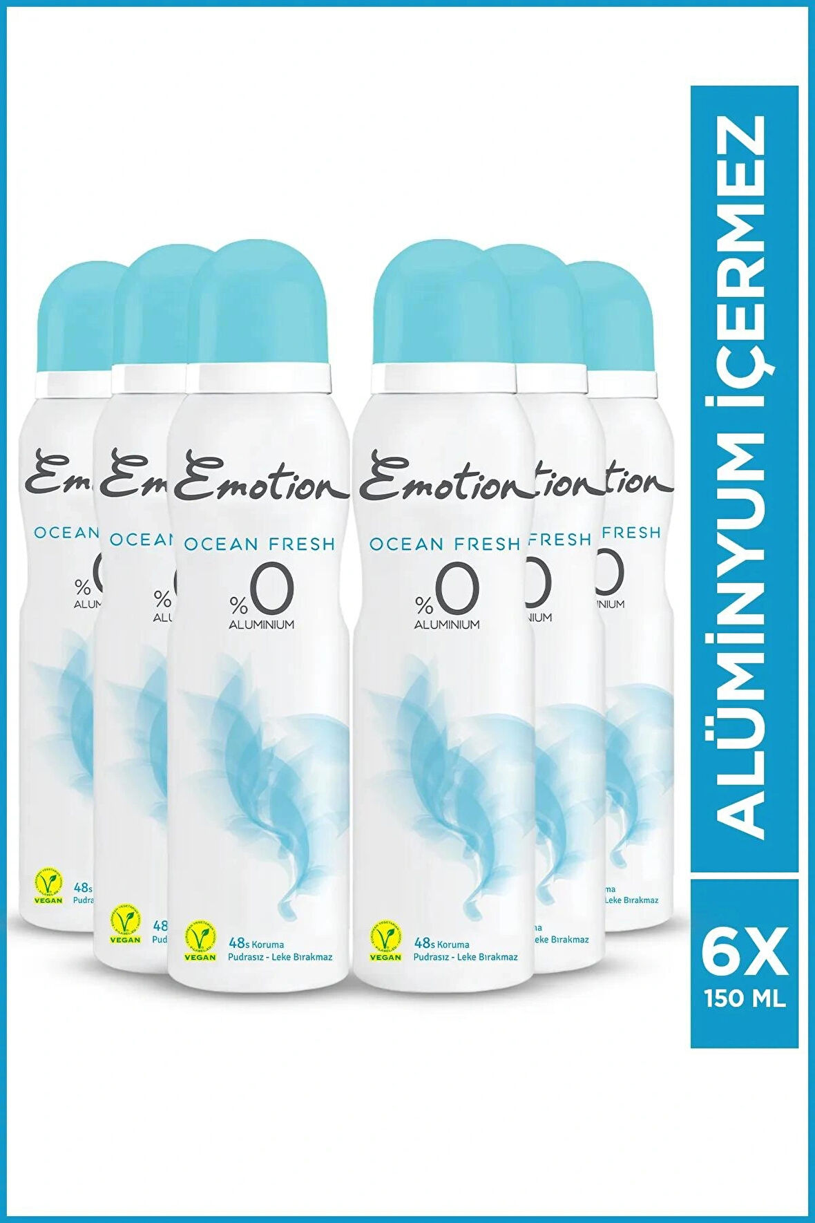 Emotion Ocean Fresh Kadın Deodorant 6x150ml