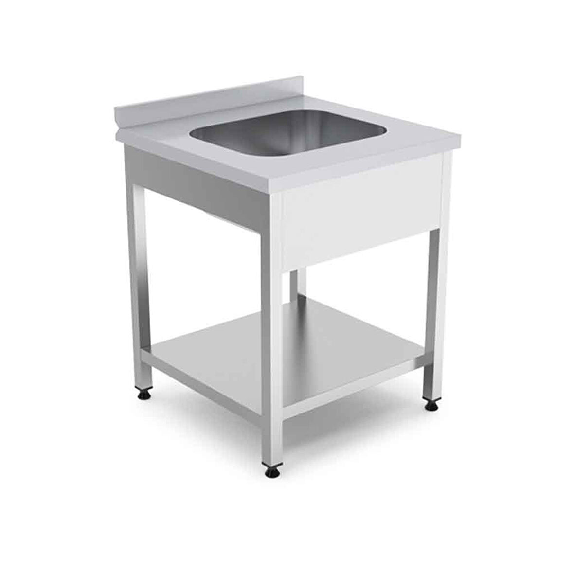 Empero EMP.E.66085-1ET Tek Evyeli Tezgah 60x60x85 cm