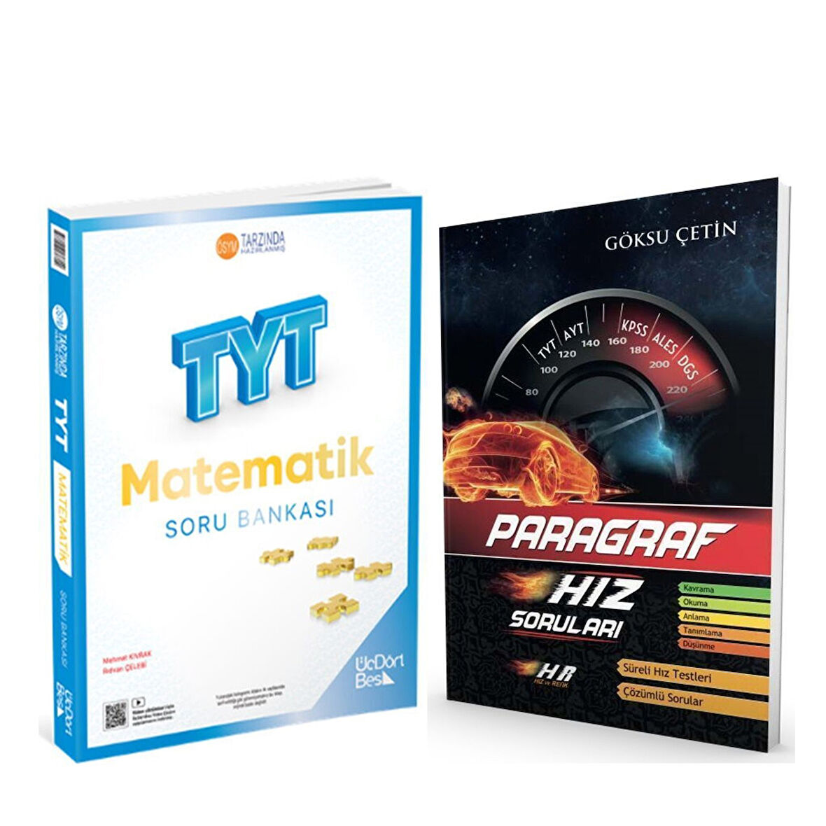 Üç Dört Beş TYT Matematik ile Hız ve Renk Paragraf Hız Soruları 2 Kitap Set