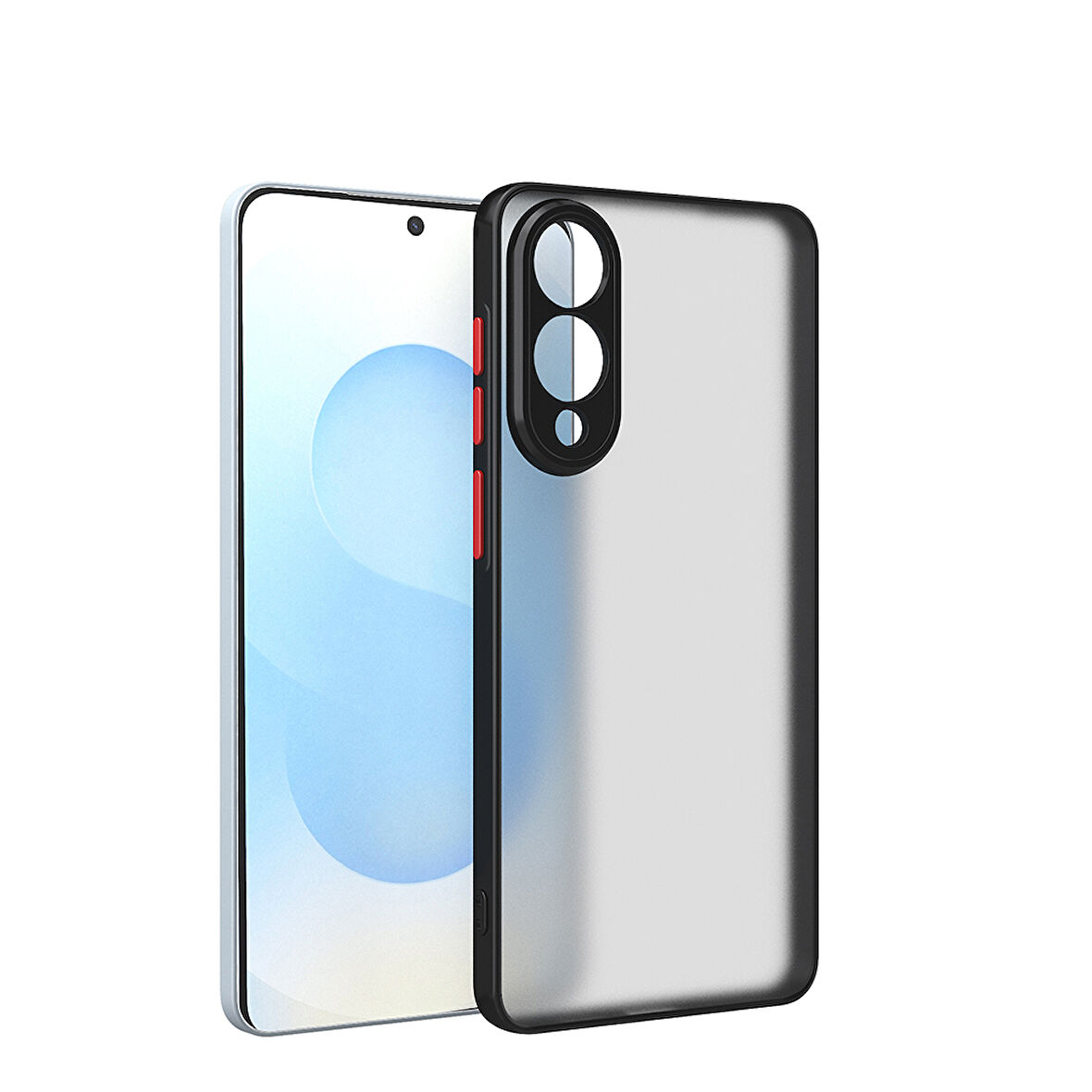 Teleplus Samsung Galaxy S25 Edge Kılıf Tpu Arkası Mat Hux Silikon
