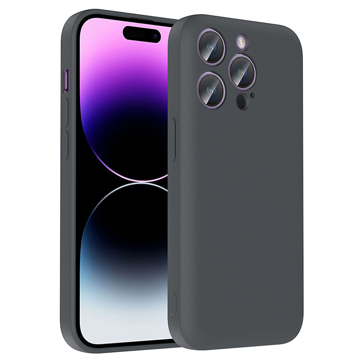 Teleplus iPhone 14 Pro Kılıf Kamera Korumalı Kartlık Hazneli Vitra Kapak