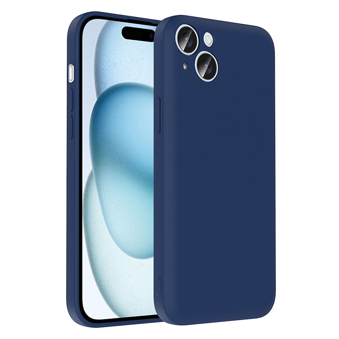 Teleplus iPhone 15 Kılıf Kamera Korumalı Kartlık Hazneli Vitra Kapak