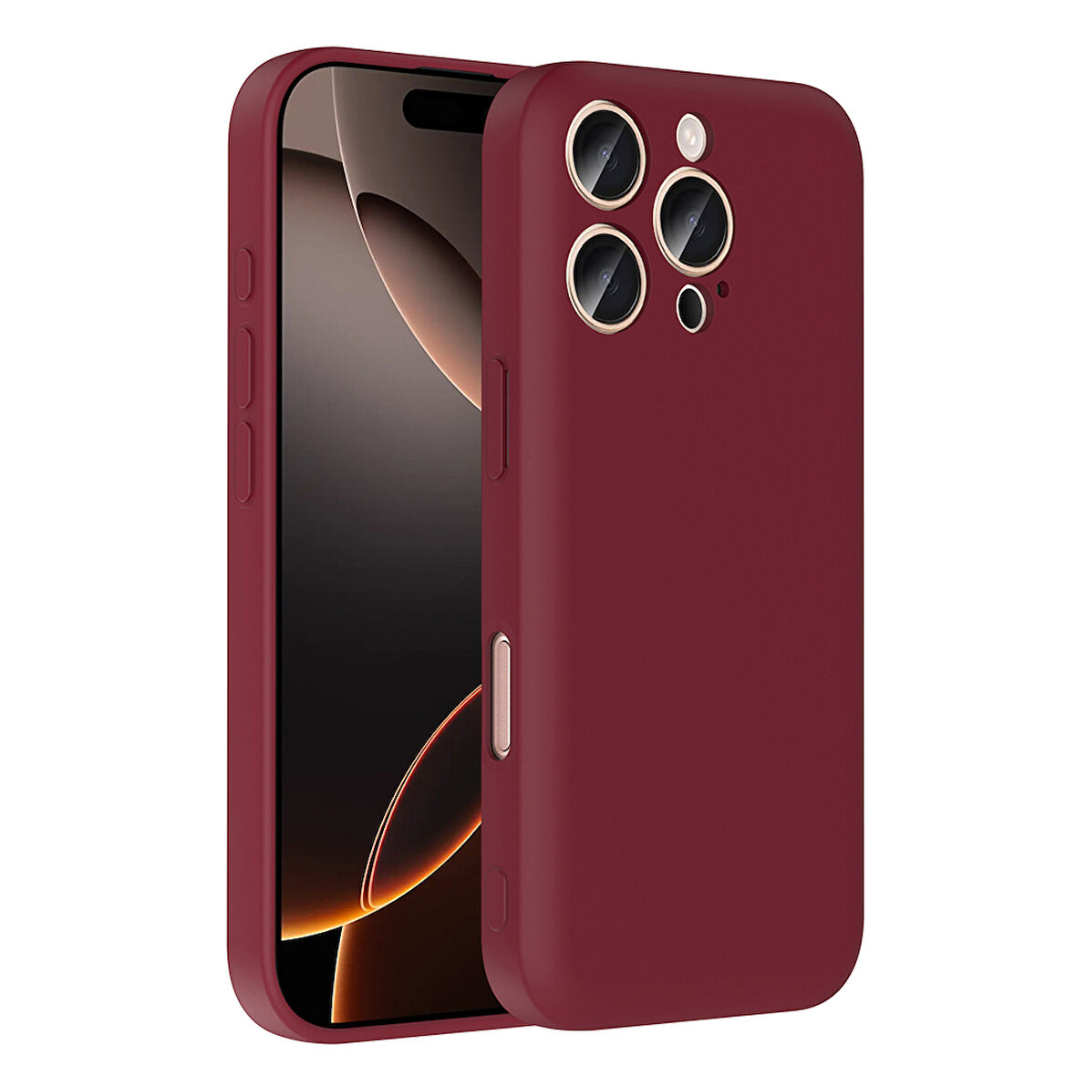 Teleplus iPhone 16 Pro Max Kılıf Kamera Korumalı Kartlık Hazneli Vitra Kapak