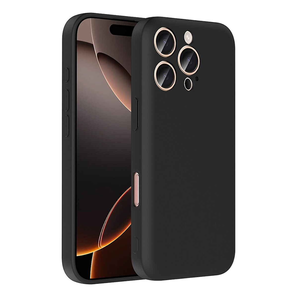 Teleplus iPhone 16 Pro Max Kılıf Kamera Korumalı Kartlık Hazneli Vitra Kapak