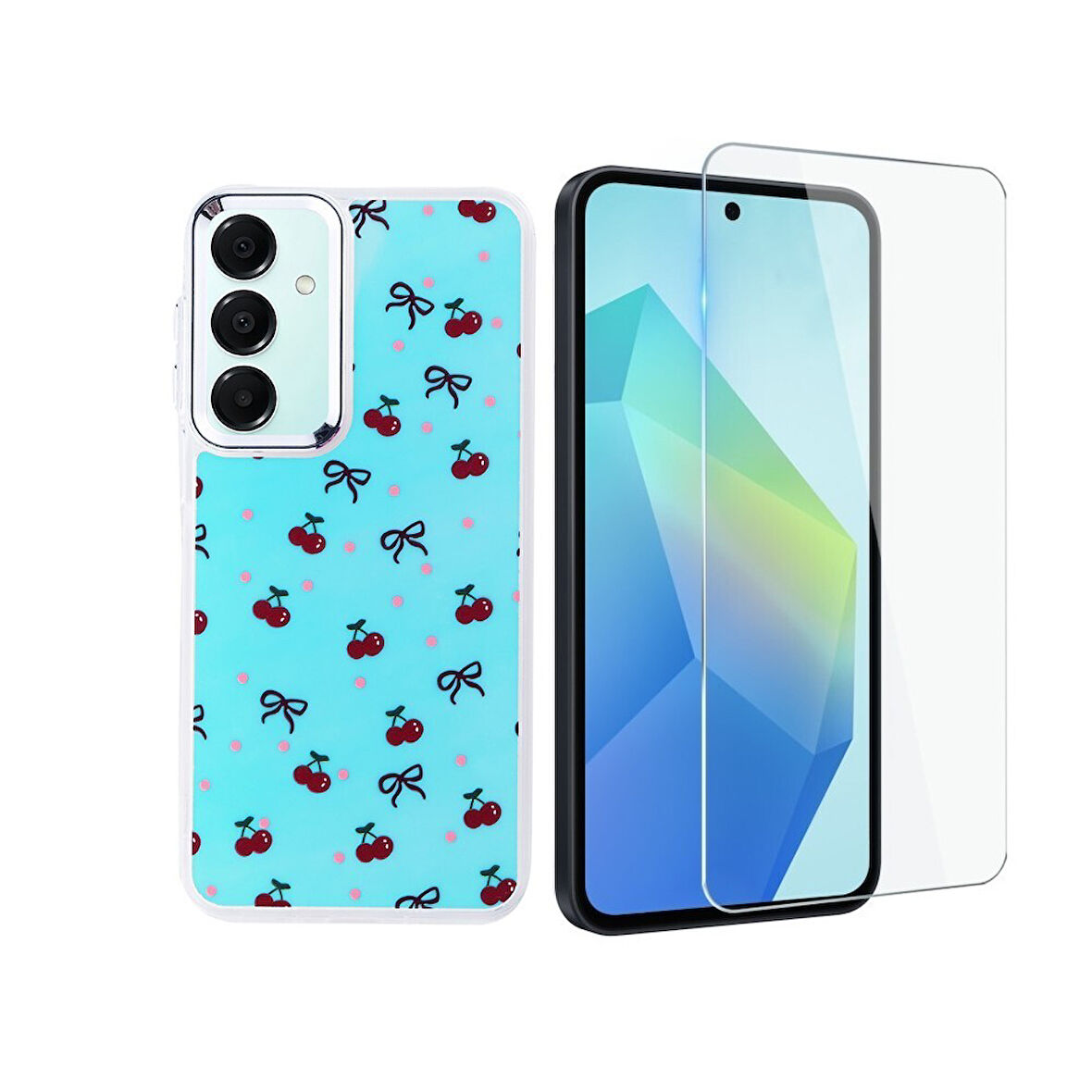 Teleplus Samsung Galaxy A35 Kılıf Hadra WRX Lüx Desenli Kapak + Nano Ekran Koruyucu