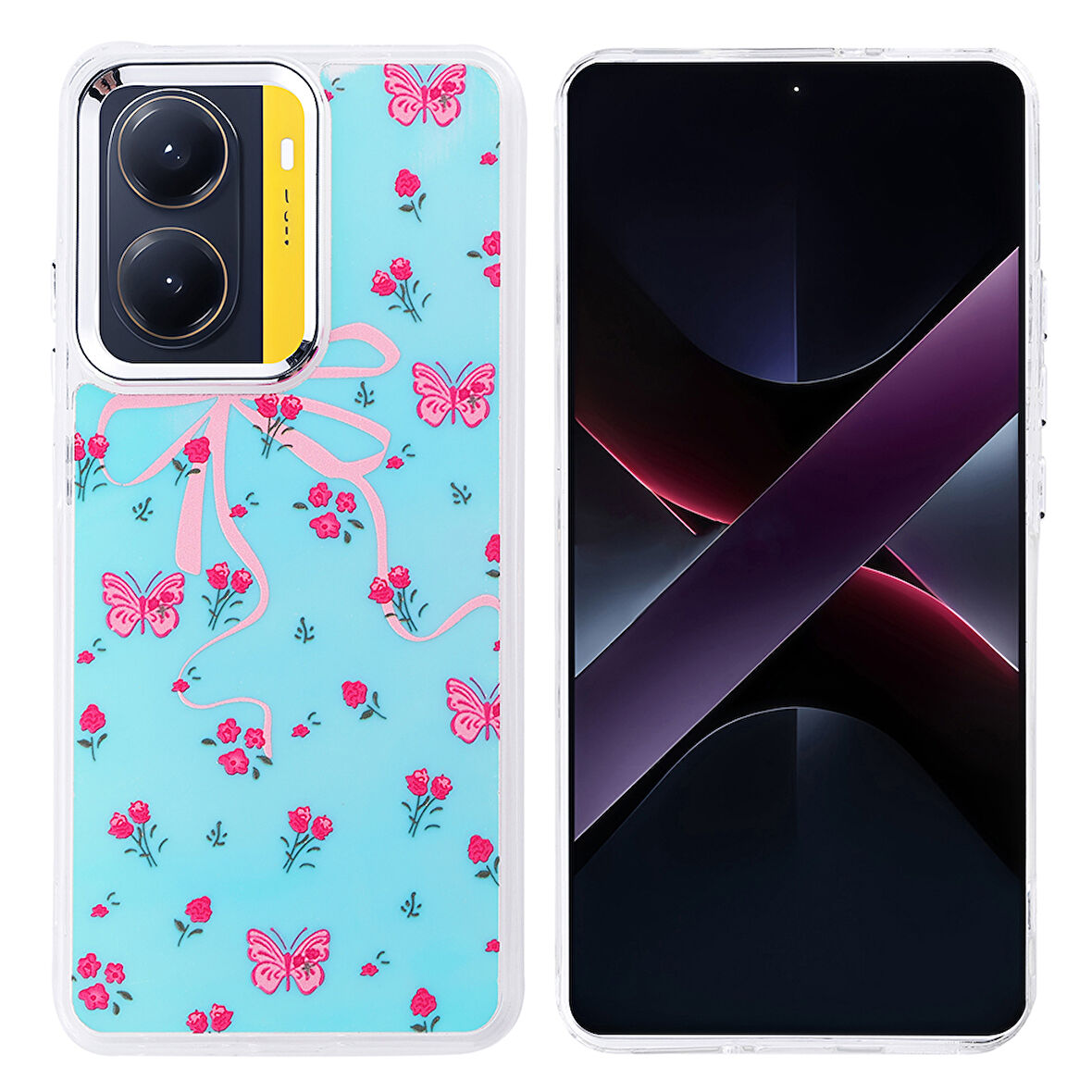 Teleplus Xiaomi Poco X7 Pro Kılıf Hadra Lüx Desenli Kapak