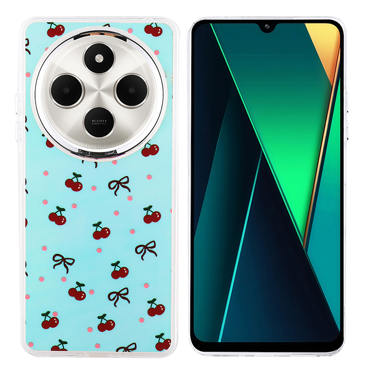 Teleplus Xiaomi Poco C75 Kılıf Hadra Lüx Desenli Kapak